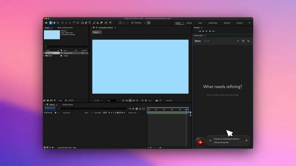 GPT-5.4 + After Effects · 动画