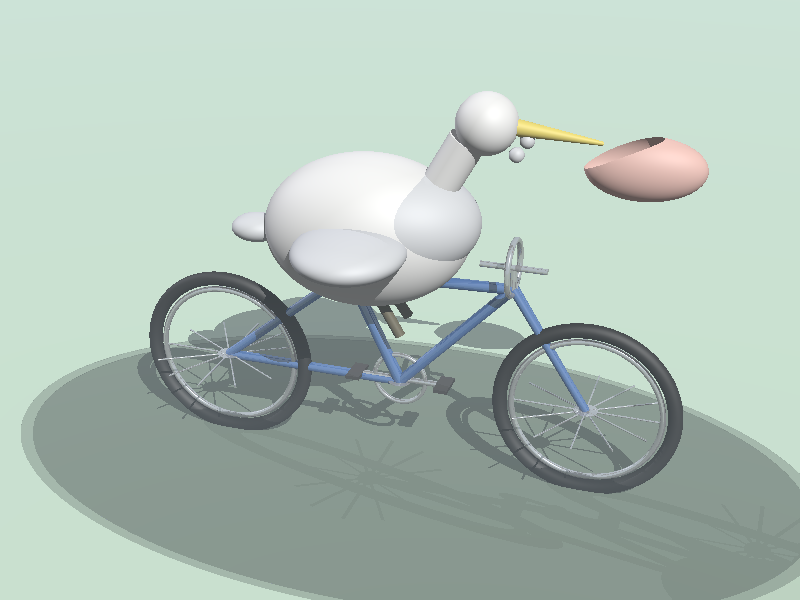 GPT-5.2 · POV-Ray · 原作者 POV-Ray 渲染图