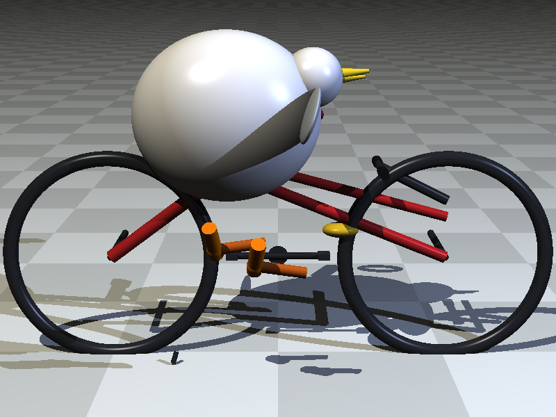 GPT-5 Mini · POV-Ray · 原作者 POV-Ray 渲染图