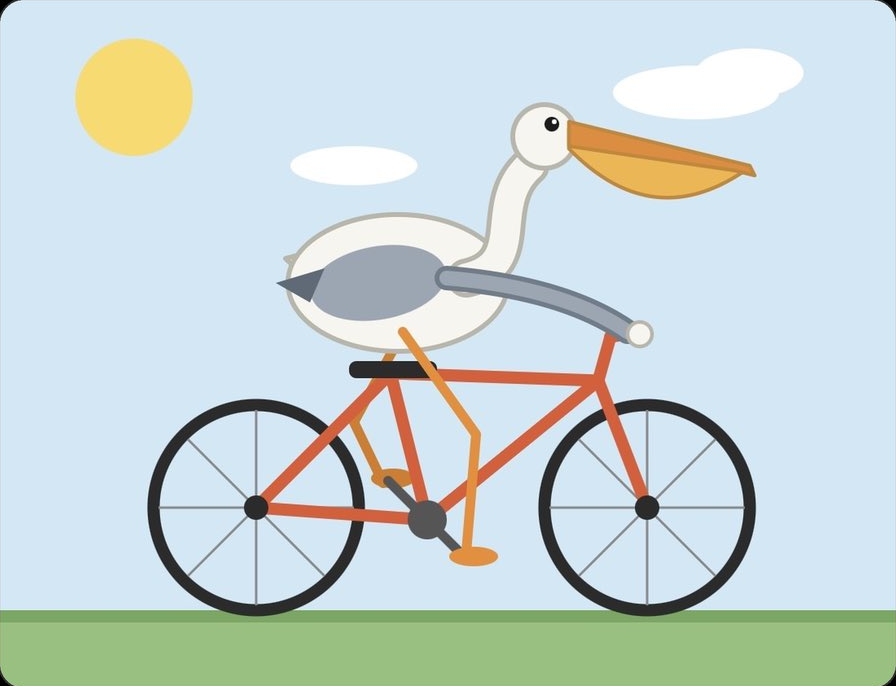 sonnet 5 · Haleemah 骑车 SVG 单图 · 明确标签对应的单作品预览；非重新绘制