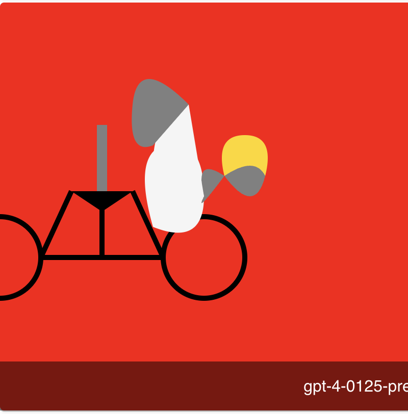 gpt-4-0125-preview · 2025 red-background SVG experiment · Faithful single-work crop corresponding to the model label