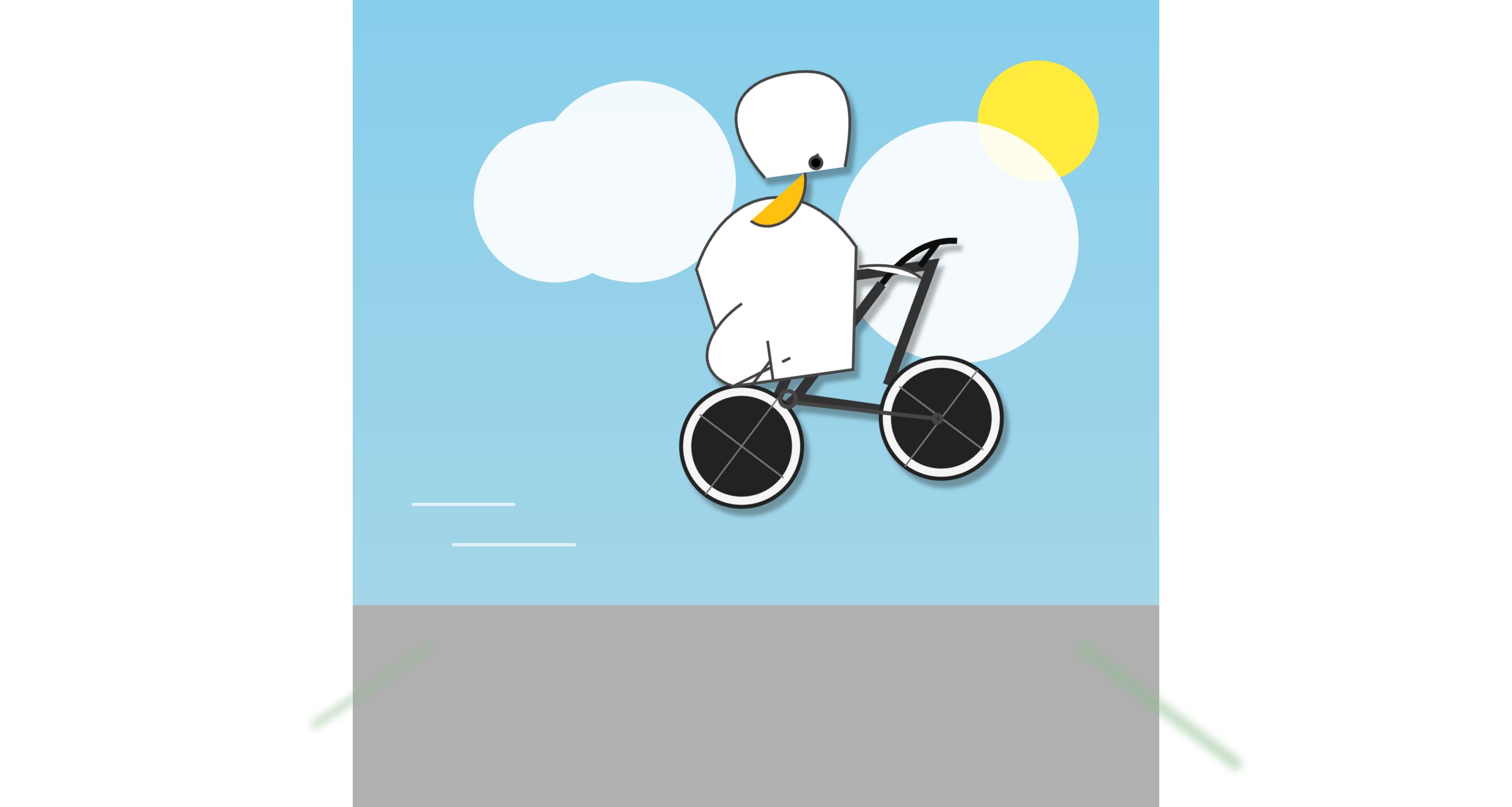 Gemini 2.5 Pro · 看图迭代的骑车鹈鹕 · 原作者最后一轮预览；未重画