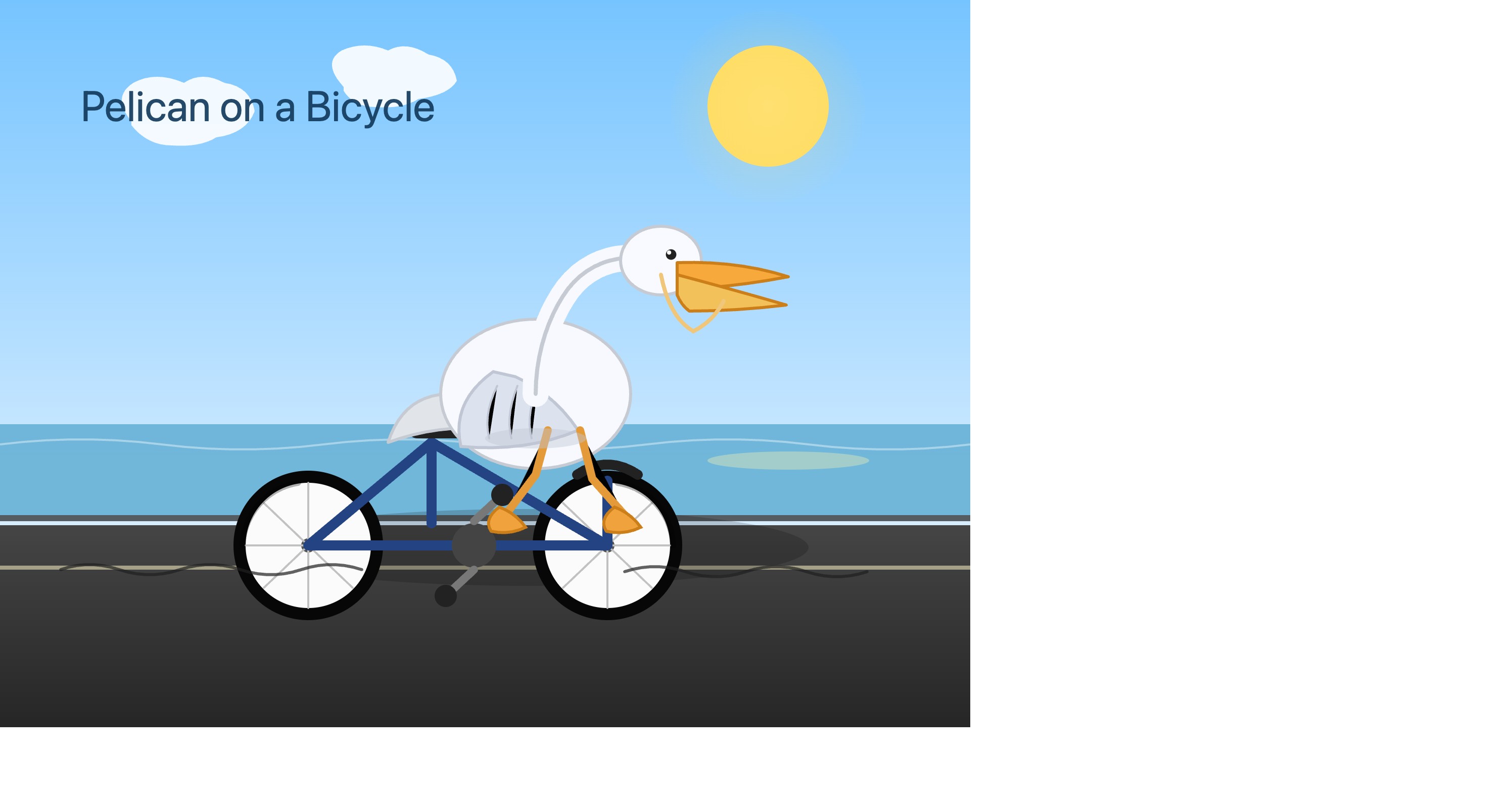 GPT-5.1 · medium · vision-guided cycling pelican · Original final-iteration preview; no redraw