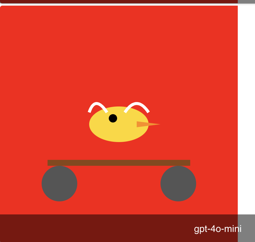 gpt-4o-mini · 2025 年红底 SVG 实验 · 静态 SVG