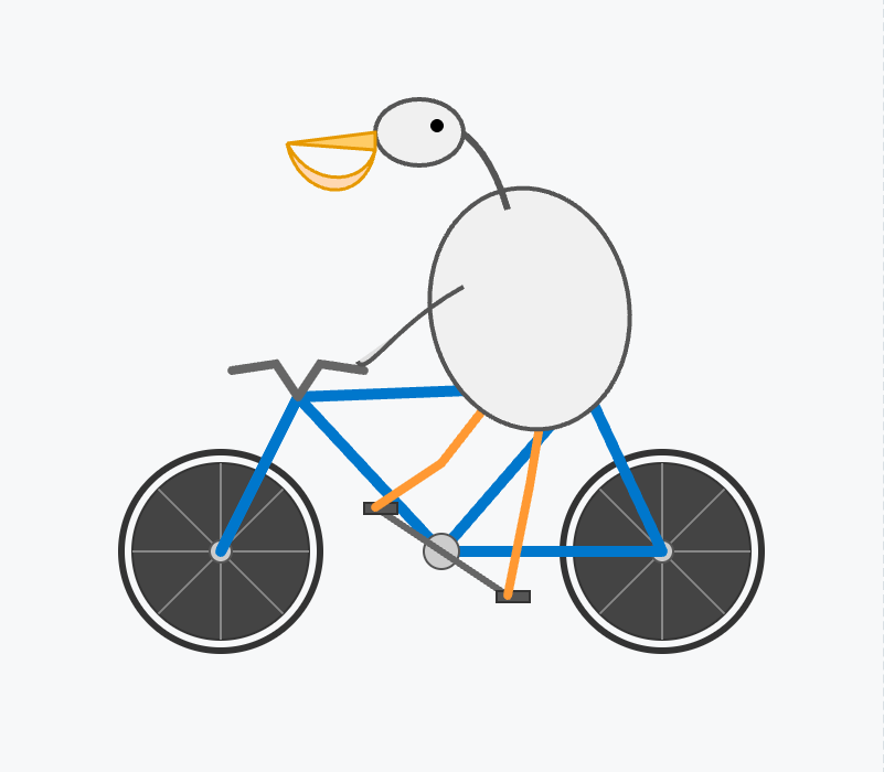 Gemini 2.5 Pro · 历史骑车鹈鹕 SVG 预览 · 原作者发布的 SVG 预览