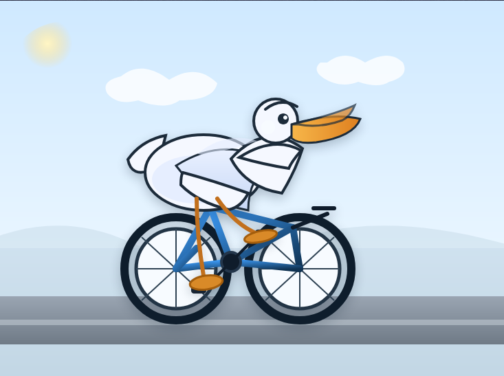 GPT-5.1 Codex Max · historical cycling pelican SVG preview · Author-published single-work preview