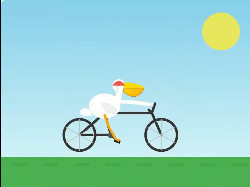 Gemini 3 · Creator's short SVG cycling-pelican animation · Archived still preview
