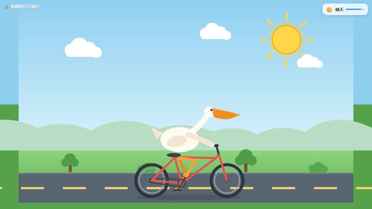 Qwen3.8 27B Q4_K_M · Weather cycling pelican animation · Original weather animation · Actual browser frame