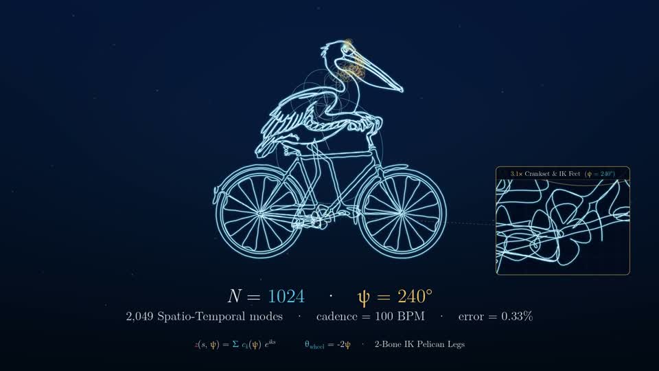 Gemini 4 Argon · 3D pelican cycling with Fourier epicycles · Archived still preview