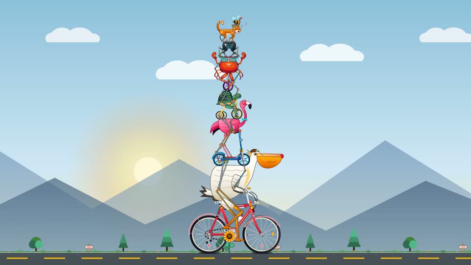 Gemini 4 Argon High · Twelve-layer riding tower, cat and bee