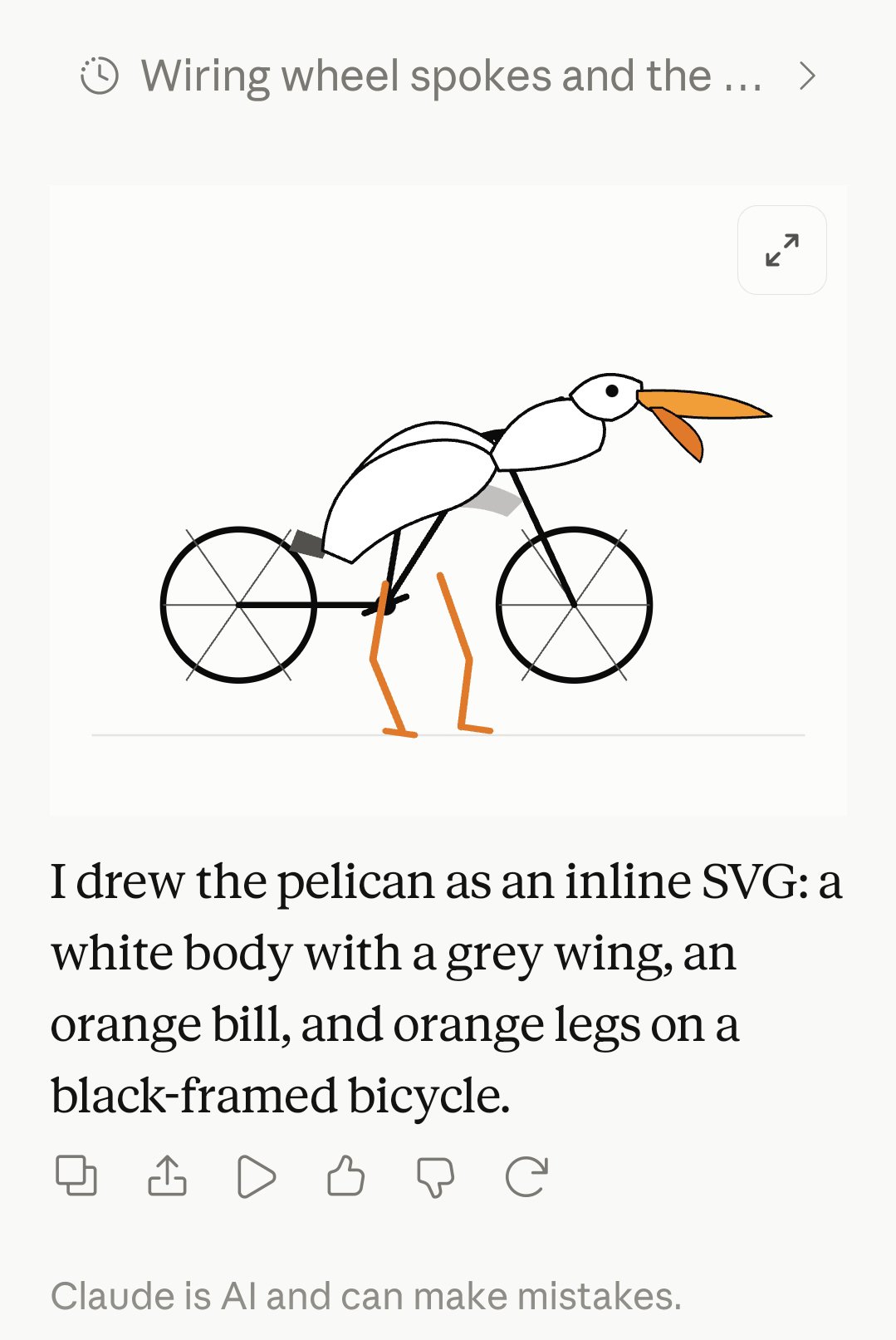 鹈鹕骑车的静态 SVG 预览 · 完整作者截图