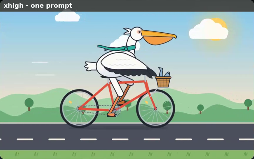 Claude Opus 5.5 · xhigh original cycling animation · Frame from original media · 1.2 s