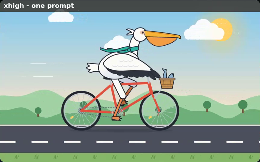 Claude Opus 5.5 · xhigh original cycling animation · Frame from original media · 2.4 s