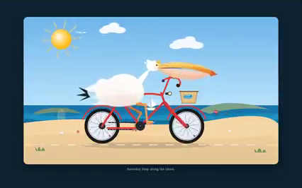 grok-4.7 · high cycling run 1 animation · Frame from original media · 4.8 s