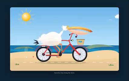 grok-4.7 · high cycling run 1 animation · Frame from original media · 9.6 s