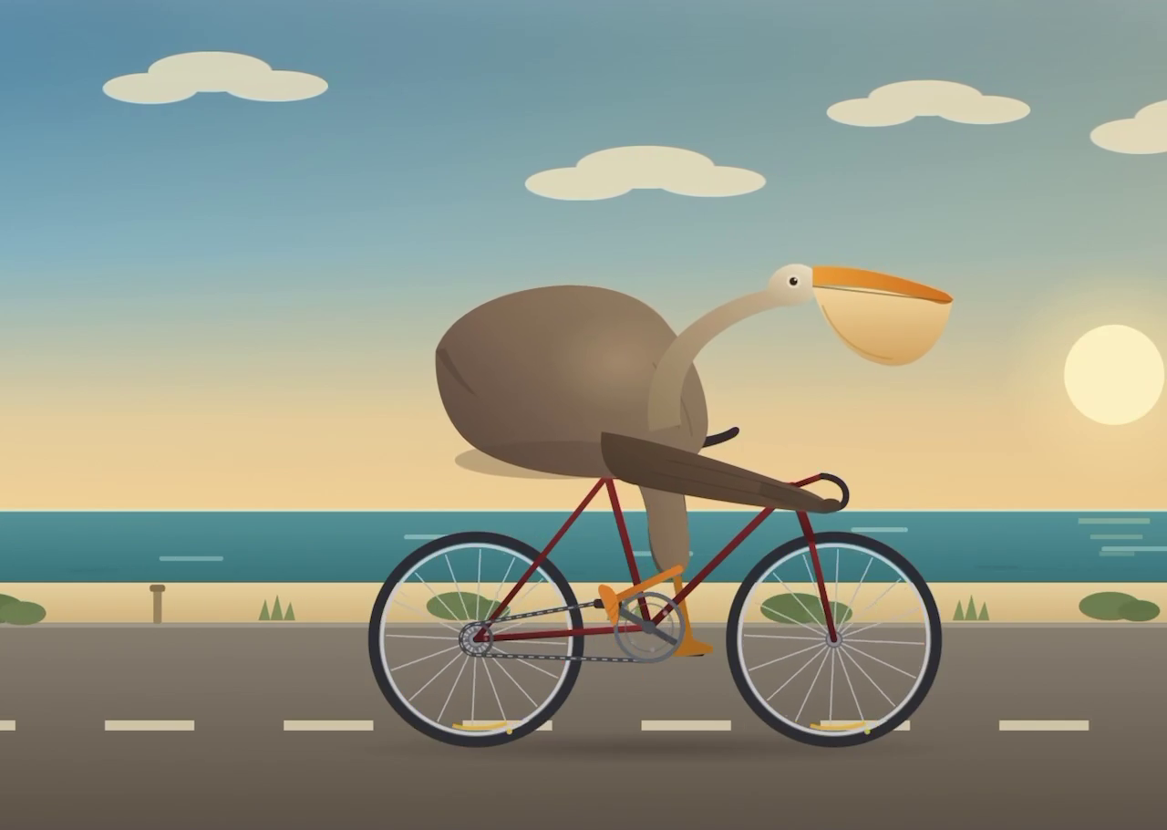 OrcaSAQ-2 27B · OrcaRouter cycling animation · Frame from original media · 10.588 s