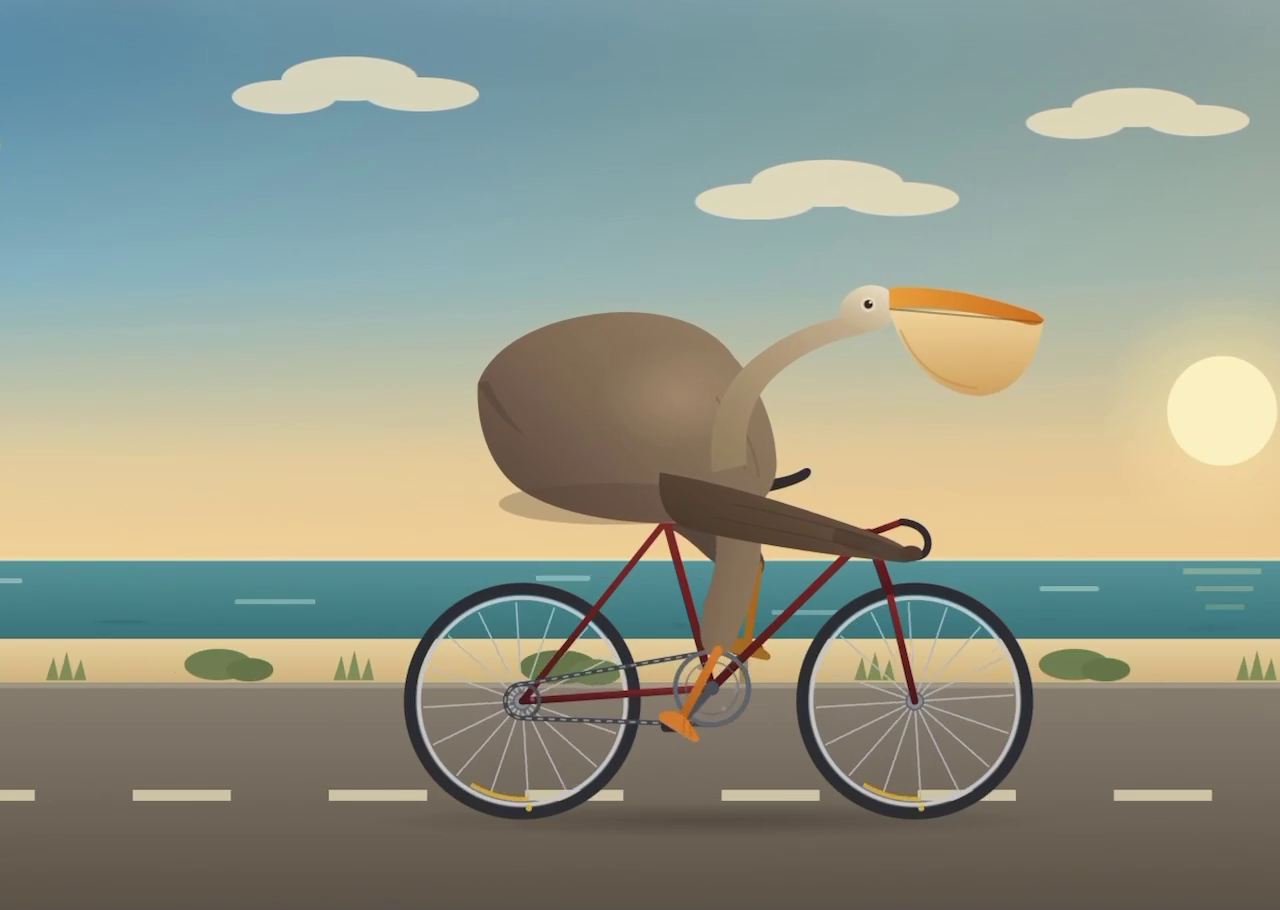 OrcaSAQ-2 27B · OrcaRouter cycling animation · Frame from original media · 5.294 s