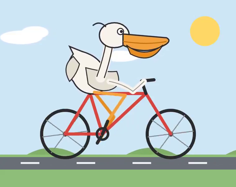 sonnet 5.5 · Jack’s original cycling animation · Frame from original media · 4.36 s