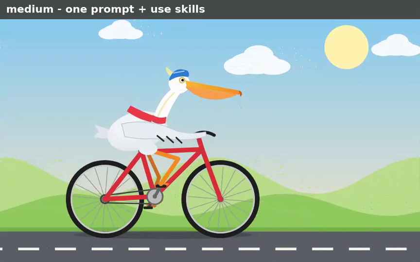 Claude Opus 5.5 · medium original cycling animation · Frame from original media · 3.6 s