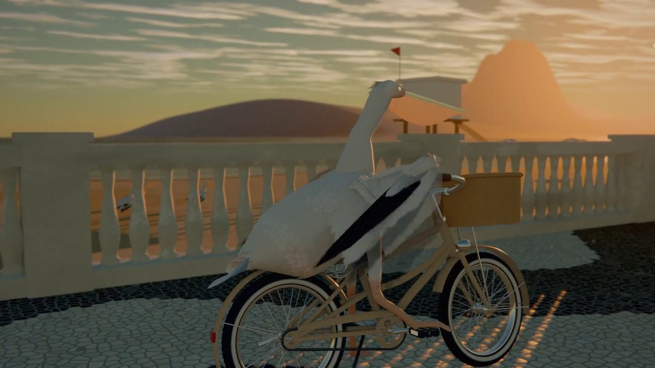 Opus 5.5 · From cycling to a pelican's day · Frame from original media · 38.707 s