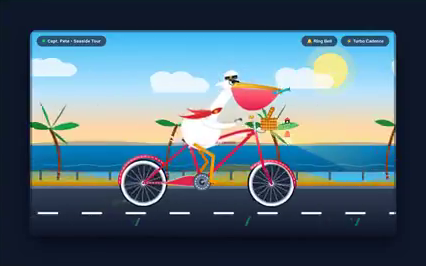 gemini-3.8-flash · high cycling run 1 animation · Frame from original media · 9.6 s