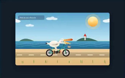 grok-4.6 · high cycling run 1 animation · Frame from original media · 2.4 s