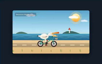 grok-4.6 · high cycling run 1 animation · Frame from original media · 7.2 s