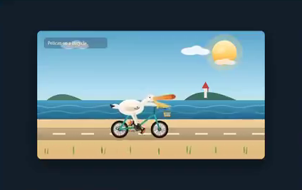 grok-4.6 · high cycling run 1 animation · Frame from original media · 9.6 s