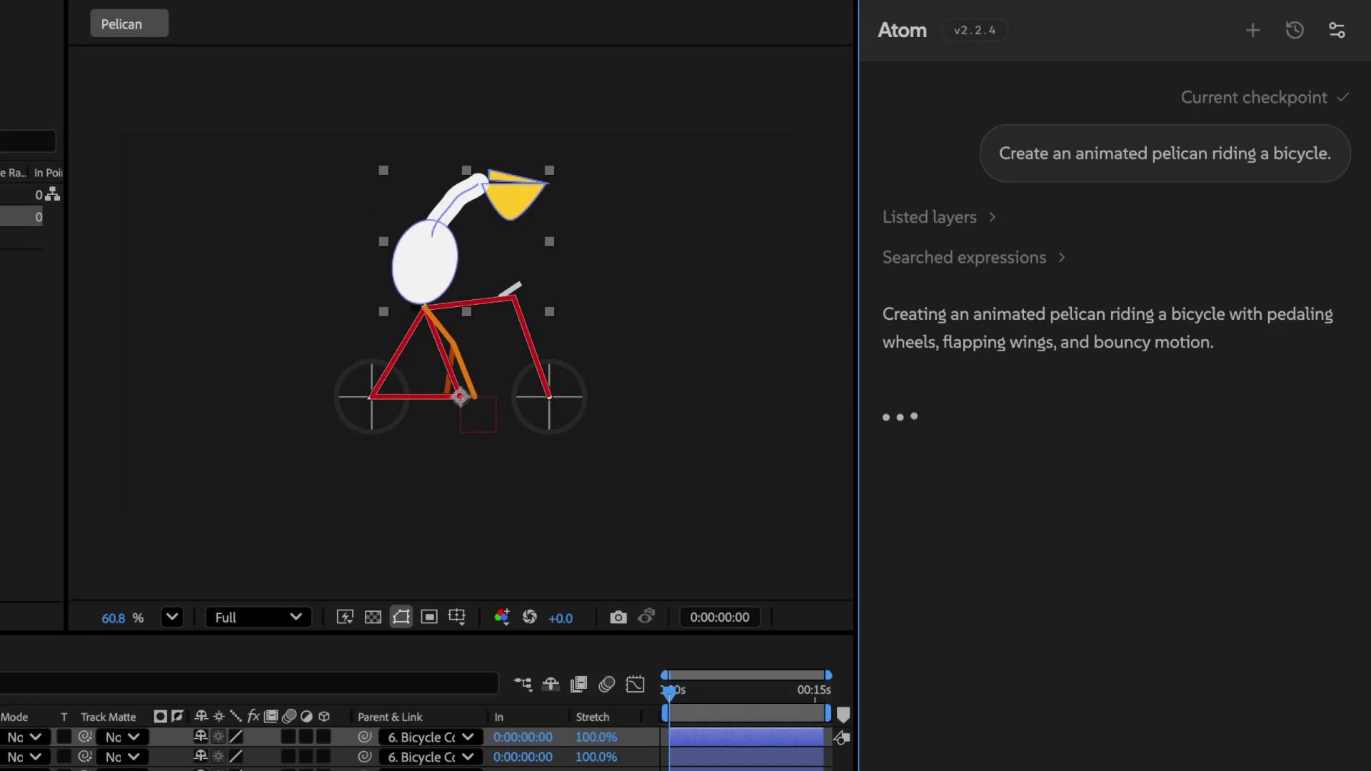 Gemini 3.1 + After Effects · Frame from original media · 9.892 s